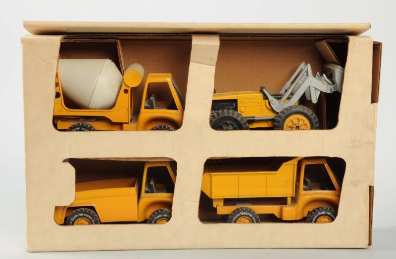 Appraisal: Lot Of Hubley Construction Toys In original unmarked box with