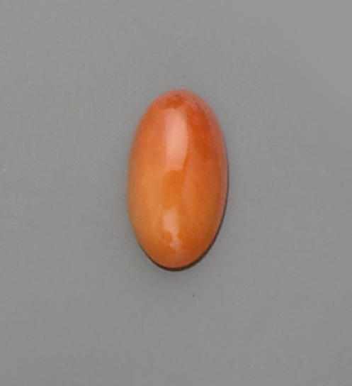 Appraisal: Fire Opal Mexico A translucent orange high-domed fire opal which