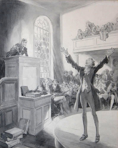 Appraisal: Patrick Henry extolling The Continental Congress Shinn Everett American -