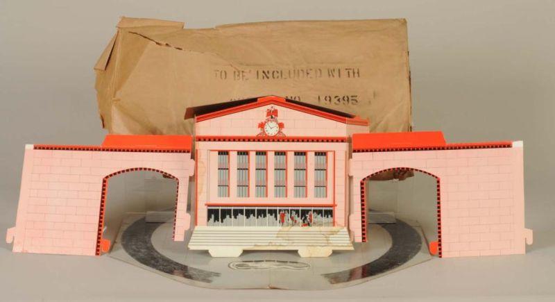 Appraisal: Lionel No Cardboard Railroad Station Description Post-war Station with ramp