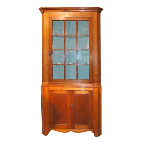 Appraisal: American Maple Corner Cabinet Estimate nbsp nbsp nbsp - nbsp