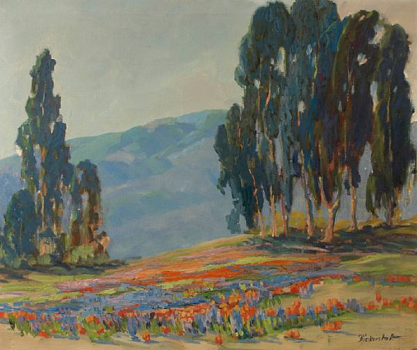 Appraisal: George Sanders Bickerstaff American - California Wildflowers signed 'Bickerstaff' lower