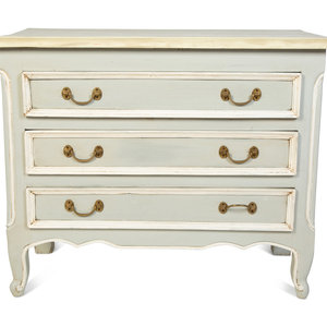 Appraisal: A Contemporary Painted Chest of Drawers TH ST CENTURY by