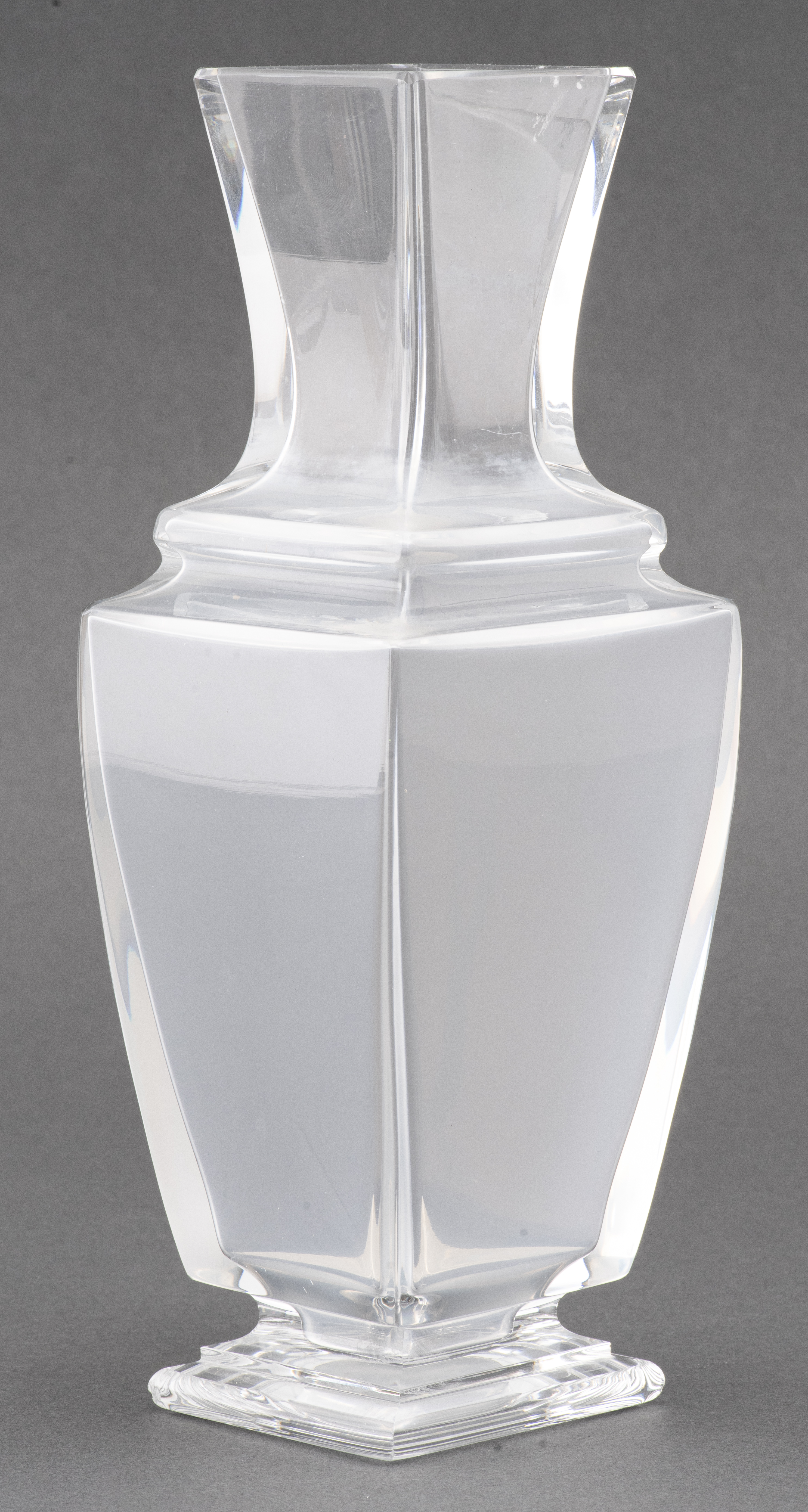 Appraisal: BACCARAT CRYSTAL VASE Baccarat crystal glass vase made in France