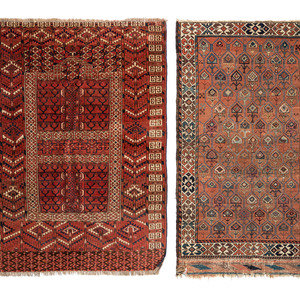 Appraisal: A Caucasian Wool Rug and a Baluch Wool Rug th