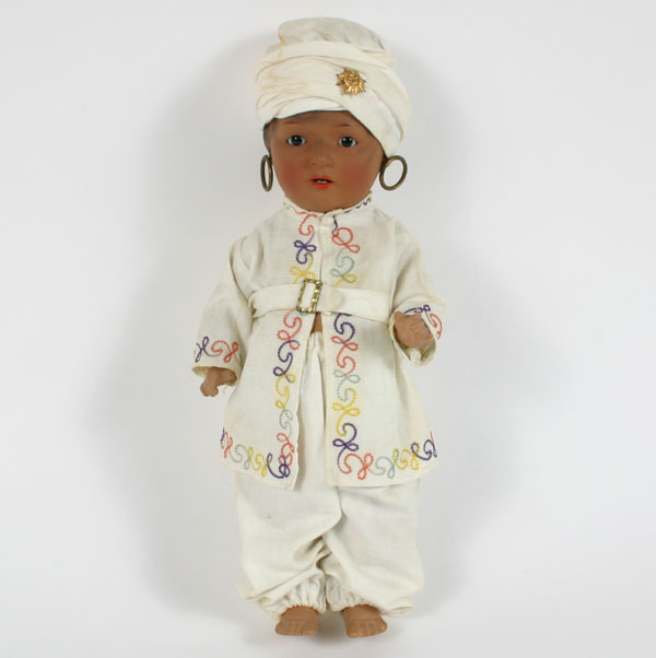 Appraisal: Heubach Koppelsdorf German ethnic East Indian bisque head character doll