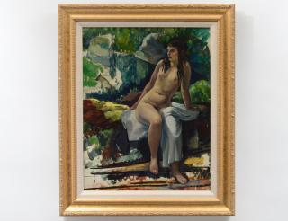 Appraisal: LEON KROLL American - Nude in a Landscape Verso estate