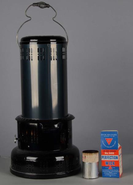 Appraisal: Perfection Kerosene-Burning Portable Heater This black model heater includes one