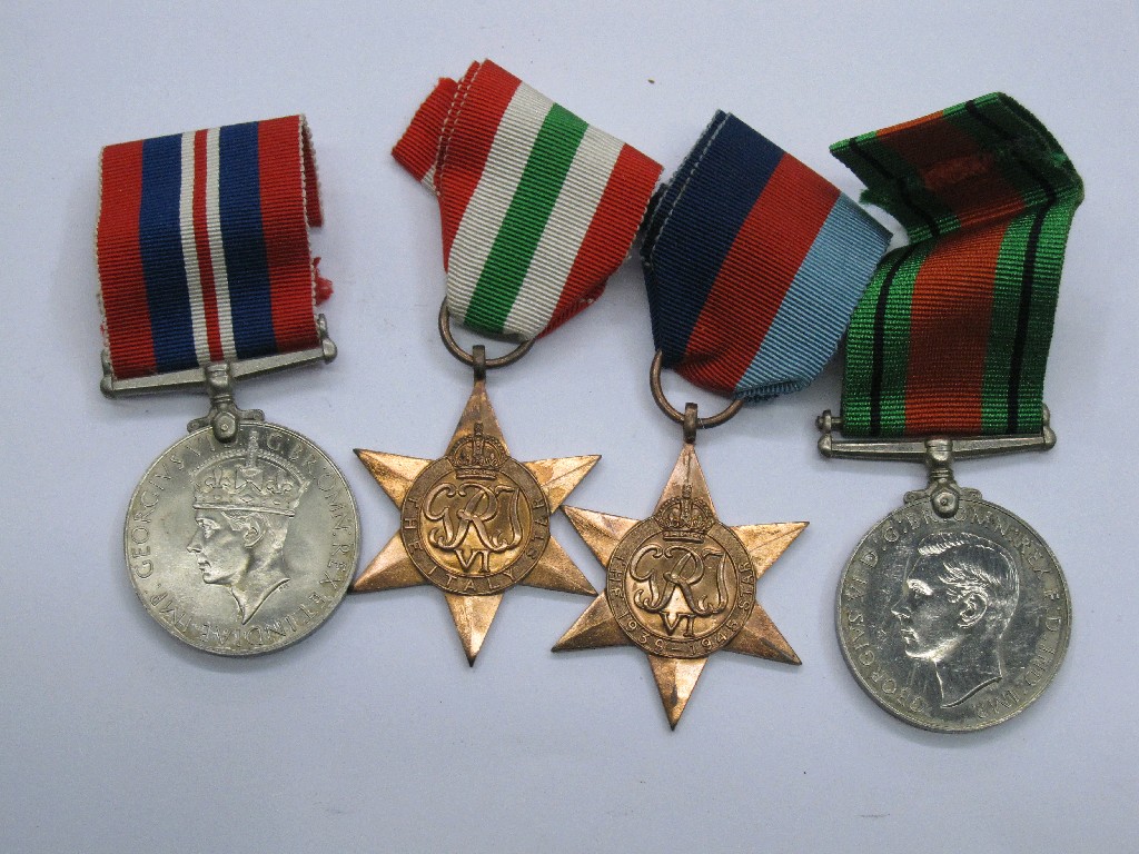 Appraisal: Group of two World War II medals and two Stars