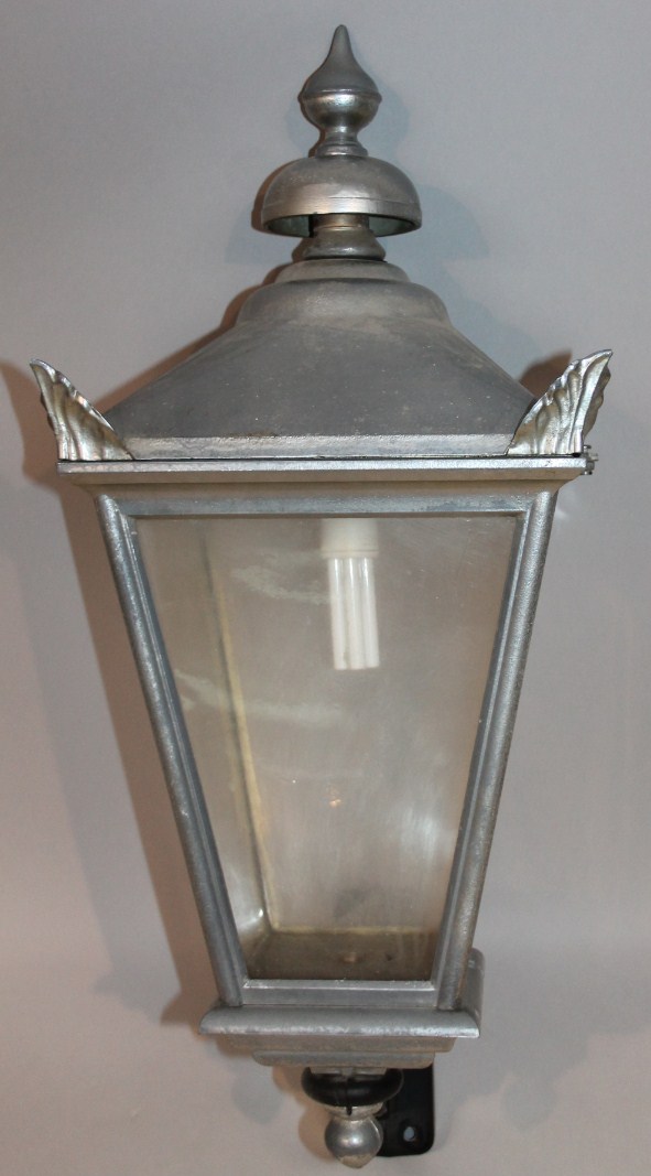 Appraisal: A thC hanging lantern of shaped tapering outline with metal