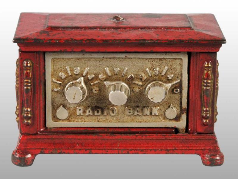 Appraisal: Cast Iron Radio Still Bank Description Manufactured by Kenton Condition