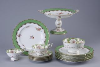 Appraisal: Pieces of th c English Coalport china Fifteen piece grouping