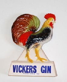 Appraisal: VICKERS GIN ROOSTER MASCOT