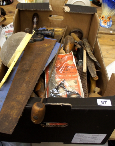 Appraisal: A collection of various old woodwork tools