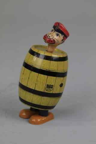 Appraisal: BARNACLE BILL BARREL WALKER Chein litho wind up toy similar