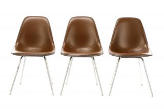 Appraisal: Set of Eames for Herman Miller DSX Shell Chairs Charles