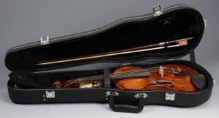 Appraisal: German Violin Klotz school Bow st item German violin coffin