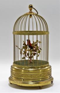 Appraisal: German Karl Griesbaum Singing Bird Cage Automaton GERMANY EARLY TH