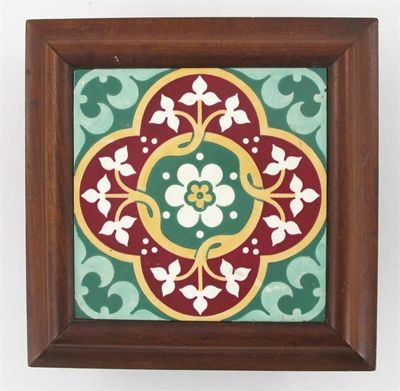 Appraisal: A Minton tile designed by A W N Pugin printed