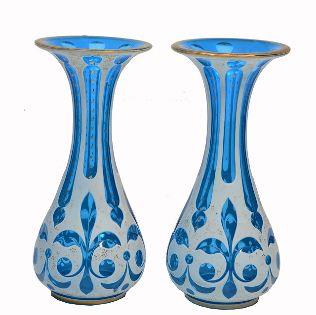 Appraisal: A PAIR OF LATE TH CENTURY EARLY TH CENTURY BOHEMIAN