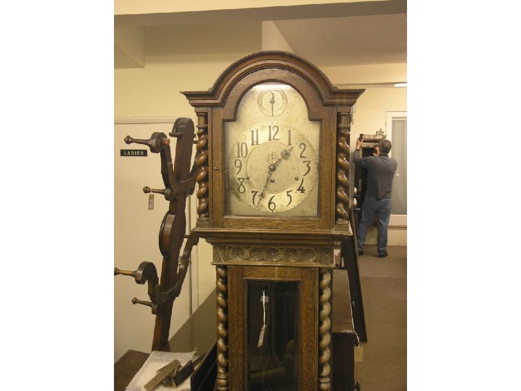 Appraisal: A late Victorian chiming longcase clock by Fattorini and Sons