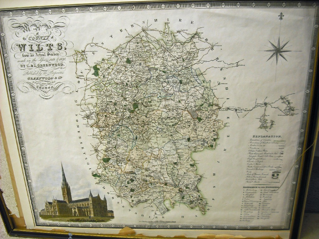 Appraisal: Pbl Greenwood C and J map of the county of