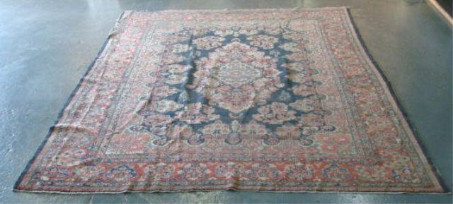 Appraisal: Large Handmade Sarouk Style Carpet As is Wear and losses