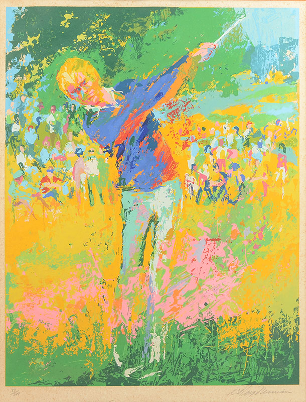 Appraisal: NEIMAN Leroy American - ''Jack Nicholas Teeing off'' Serigraph sight