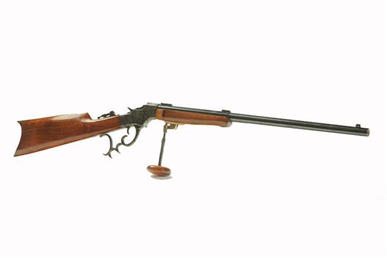 Appraisal: J STEVENS RIFLE Schuetzen-style caliber '' round to octagonal barrel