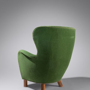 Appraisal: Kay Otto Fisker - Wingback Lounge Chair upholstery H x