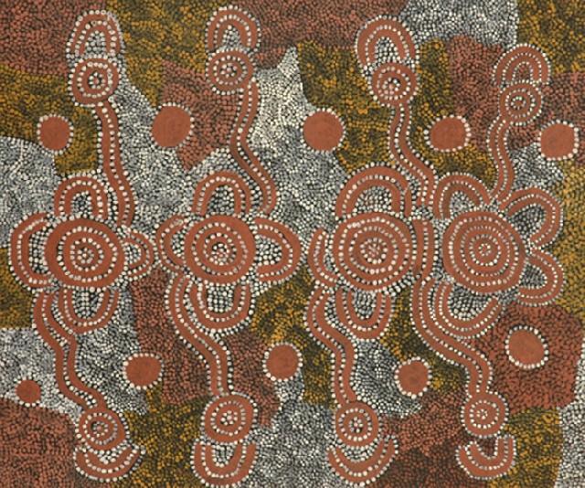 Appraisal: Old Mick Wallangkarri Tjakamarra circa - Untitled acrylic on canvas