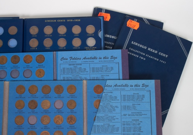 Appraisal: Collection of U S Lincoln type cents housed in a