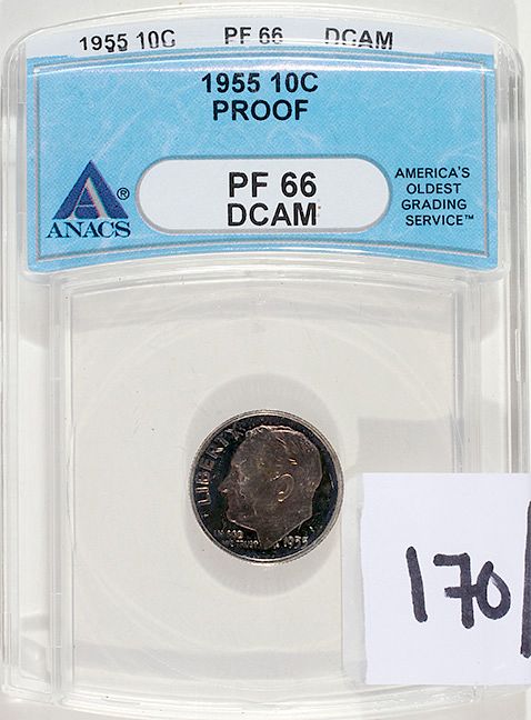 Appraisal: Cent Roosevelt Proof proof deep cameo ANACS Condition Please contact