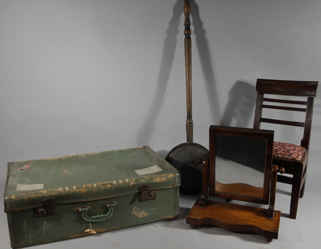 Appraisal: Sundry furniture comprising a Victorian mahogany table mirror a mahogany