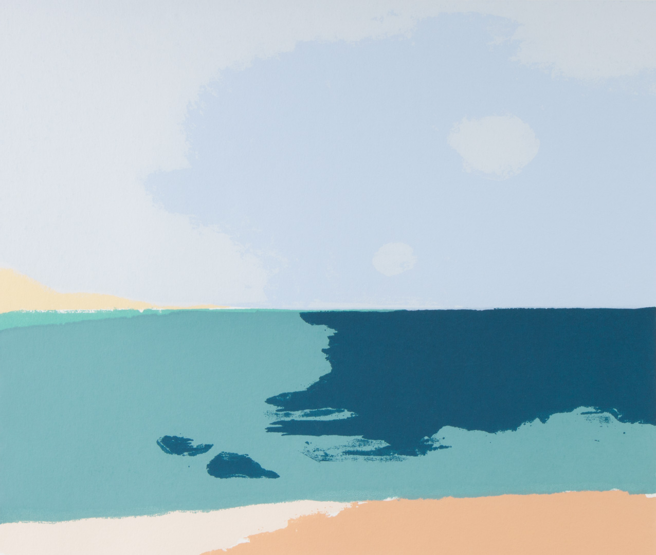 Appraisal: Herman Maril Sand Sea and Sky screenprint American - Color