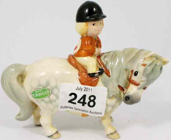 Appraisal: Beswick Comical Child on Grey Pony from the Thelwell Series