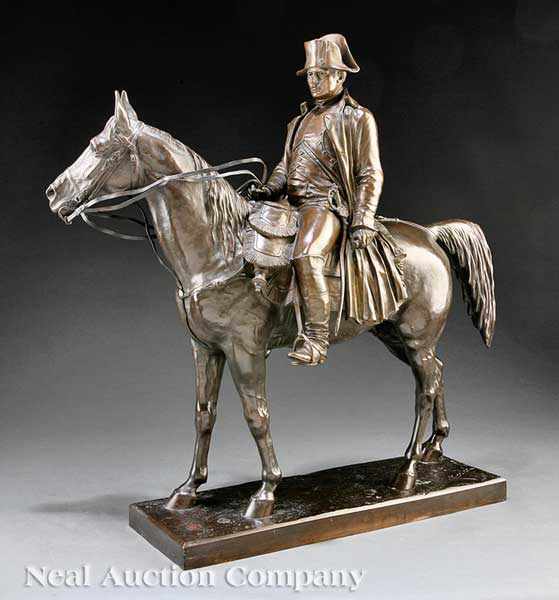 Appraisal: Louis-Marie Moris or Morise French - equestrian Bronze of The