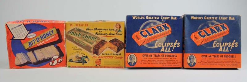 Appraisal: Lot Of Candy Vendor Boxes This lot includes two Clark