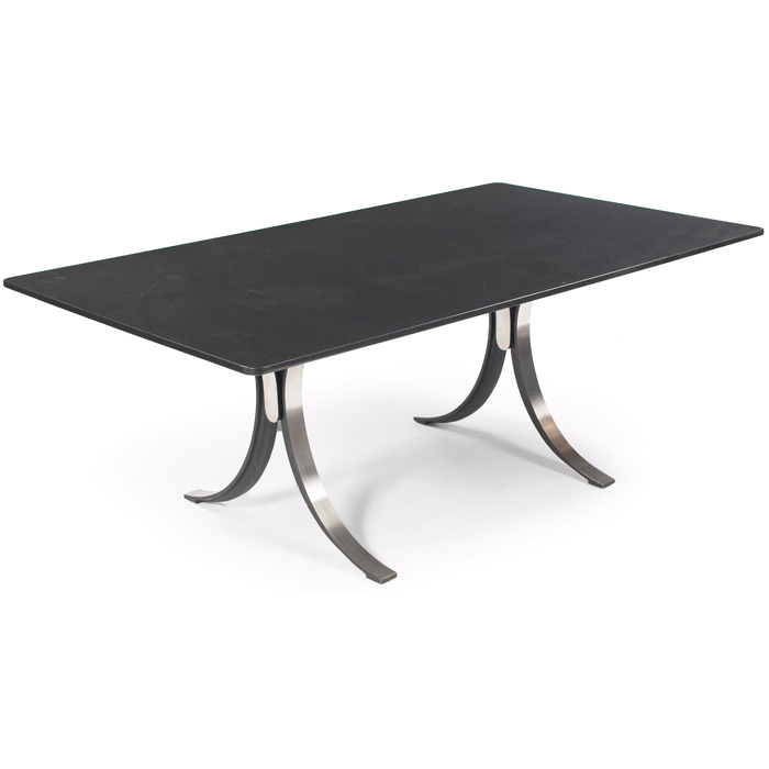 Appraisal: Osvaldo Borsani dining table by Tecno Italy rectangular '' black