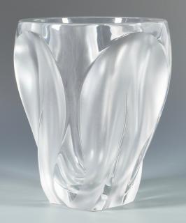 Appraisal: Large Lalique Ingrid Glass Vase Lalique Ingrid glass vase with