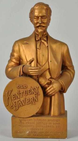 Appraisal: Metal Plaster Old Kentucky Tavern Figure Circa s Hand is