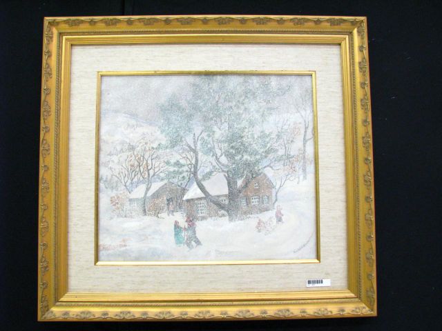 Appraisal: Beulah Elizabeth Hazelrigg Brown IN - x Watercolor Signed Lower