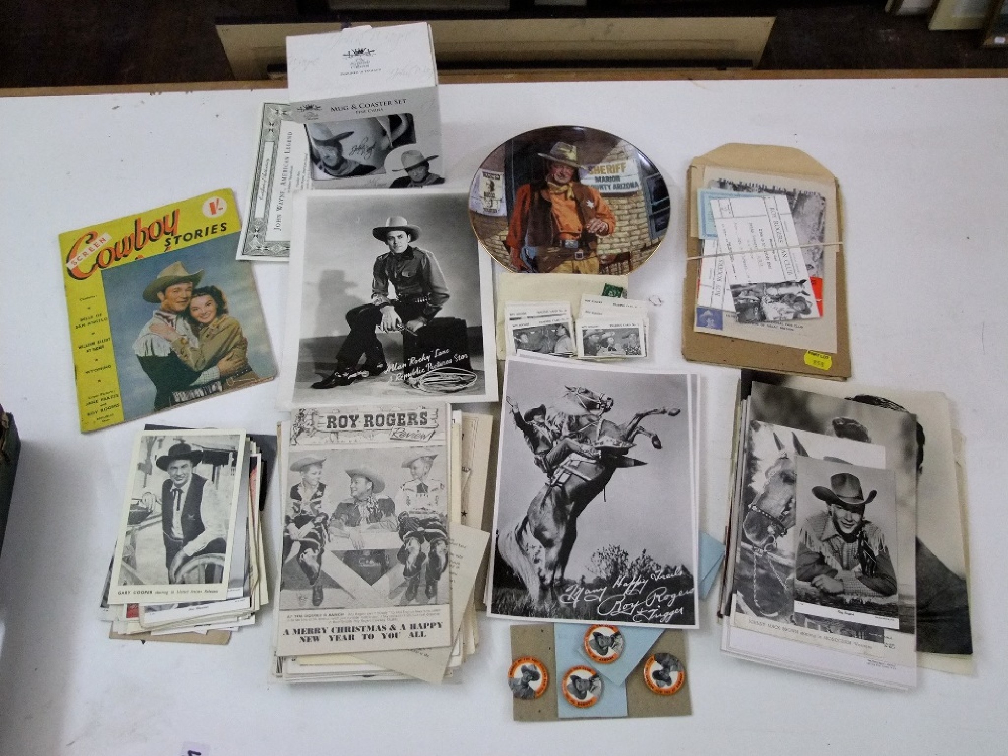 Appraisal: A quantity of Roy Rogers memorabilia including two Roy Rogers