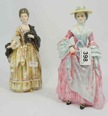 Appraisal: Prototype Royal Doulton Figures Mary Countess Howe HN and Isabella