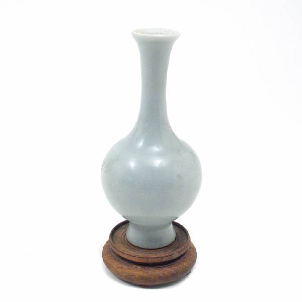 Appraisal: A Chinese claire de lune small ovoid vase late Qing