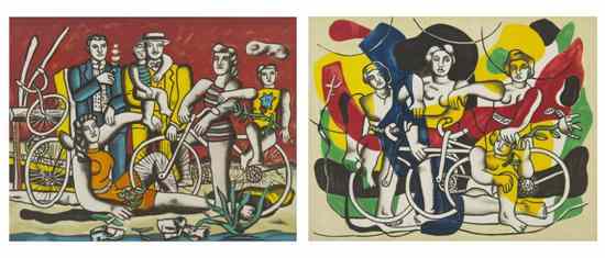 Appraisal: Fernand Leger French - Women with Child and Bicycle and