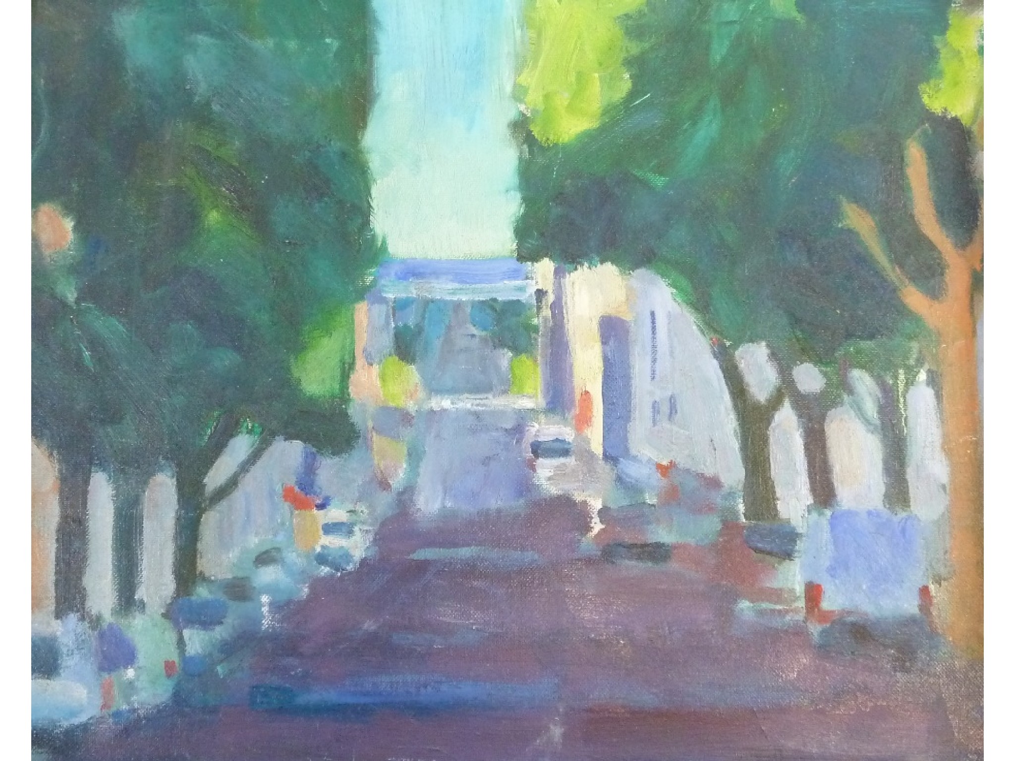 Appraisal: PAUL BASSINGTHWAIGHTE B OIL ON ARTIST BOARD Avenue to Sea