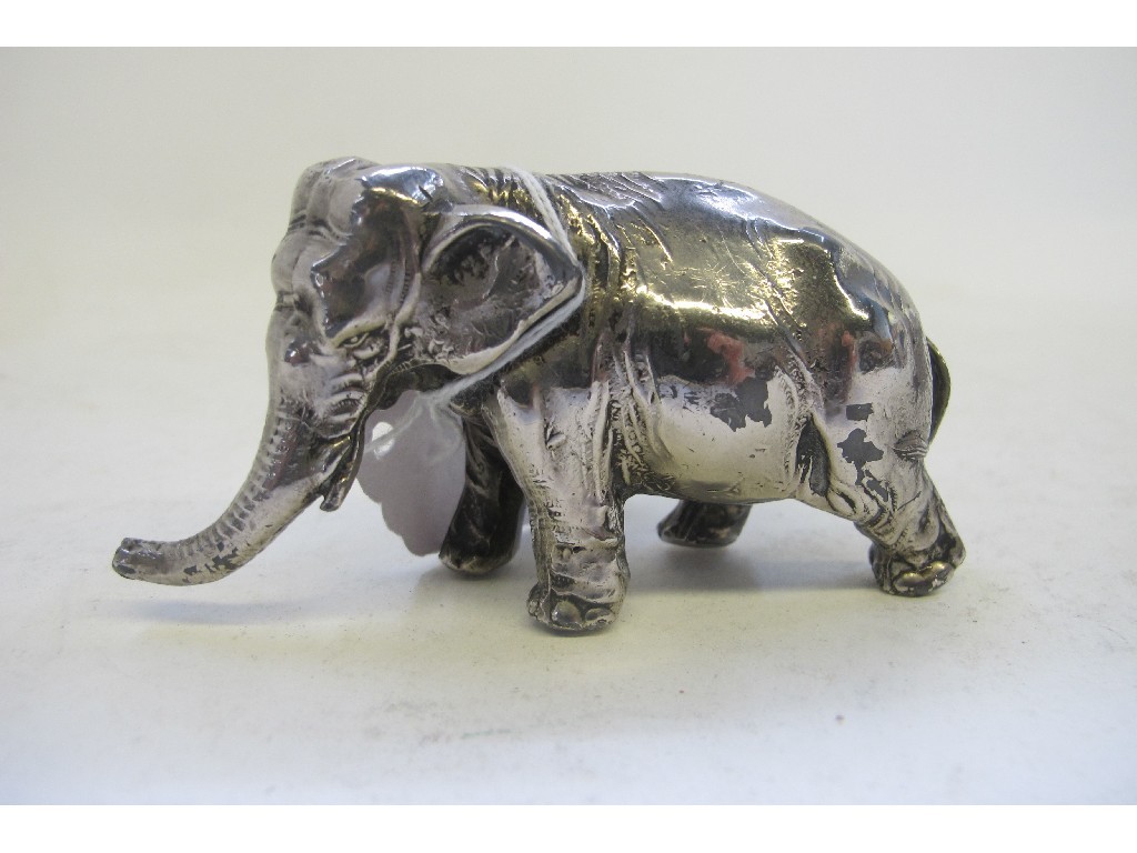 Appraisal: An Eastern white metal figure of an elephant