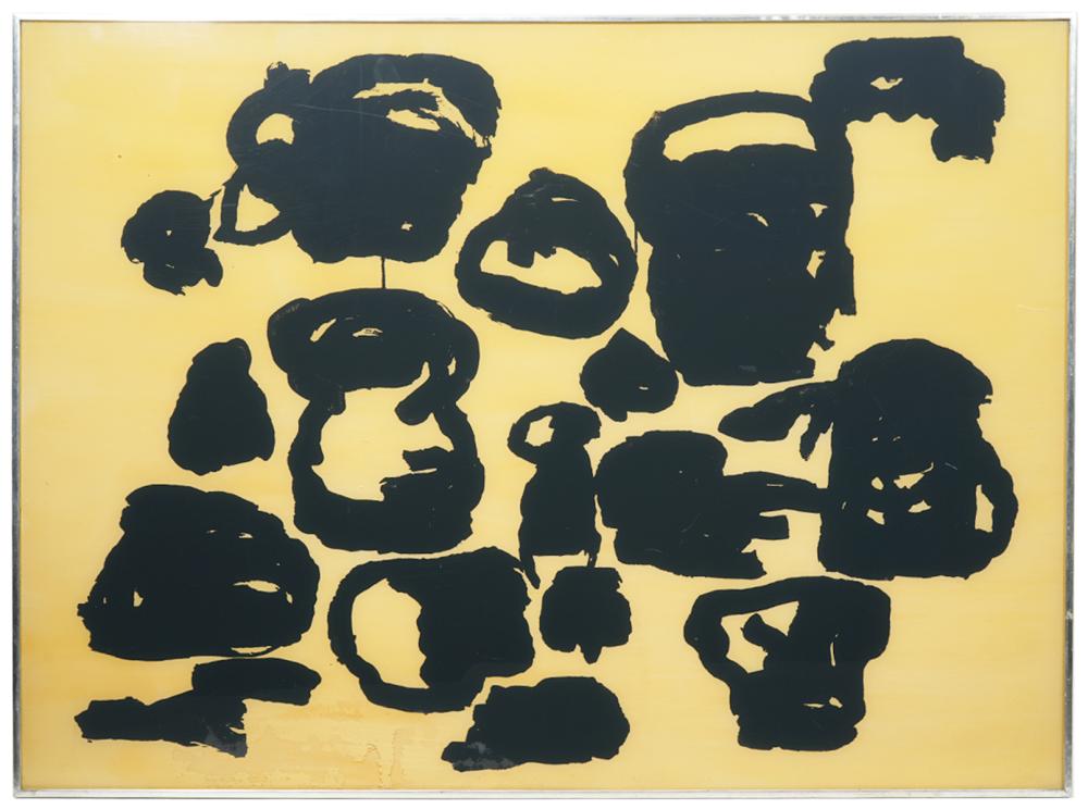 Appraisal: PHILIP GUSTON 'AUGUST' SCREENPRINT ON PLEXIGLASSPhilip Guston Canadian American -