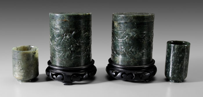 Appraisal: Four Pieces of Jade Chinese late th early th century